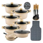 سرویس قابلمه 25 پارچه ام جی اس گرانیتی طرح B کره ای