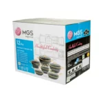 سرویس قابلمه 12 پارچه ام جی اس FR03S طرح فورج - Image 3