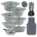 سرویس قابلمه 25 پارچه ام جی اس گرانیتی طرح D جرمنی