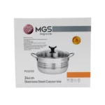 قابلمه استیل ام جی اس سایز 24 کد PSS2122