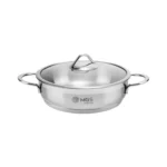 تابه دو دسته ام جی اس سایز 24 طرح 4115 استیل