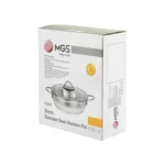 تابه دو دسته ام جی اس سایز 24 طرح 4115 استیل - Image 3