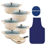 سرویس قابلمه ام جی اس 15 پارچه گرانیتی طرح D جرمنی - Image 4