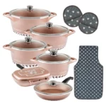 سرویس قابلمه 17 پارچه گرانیت ام جی اس طرح ایتالیا C